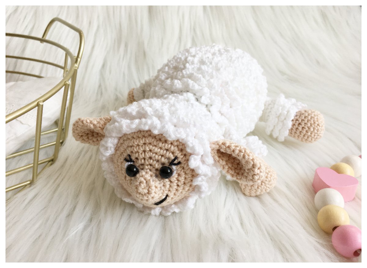 Blog-Inhaltsbild für 'Schmuselamm, kostenlose Häkelanleitung'